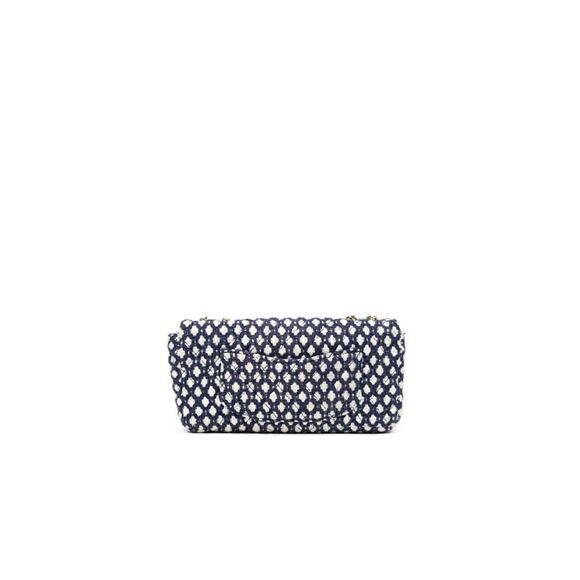 CHANEL Blue Tweed Chain Flap Bag C-A36451 - Picture 3 of 9